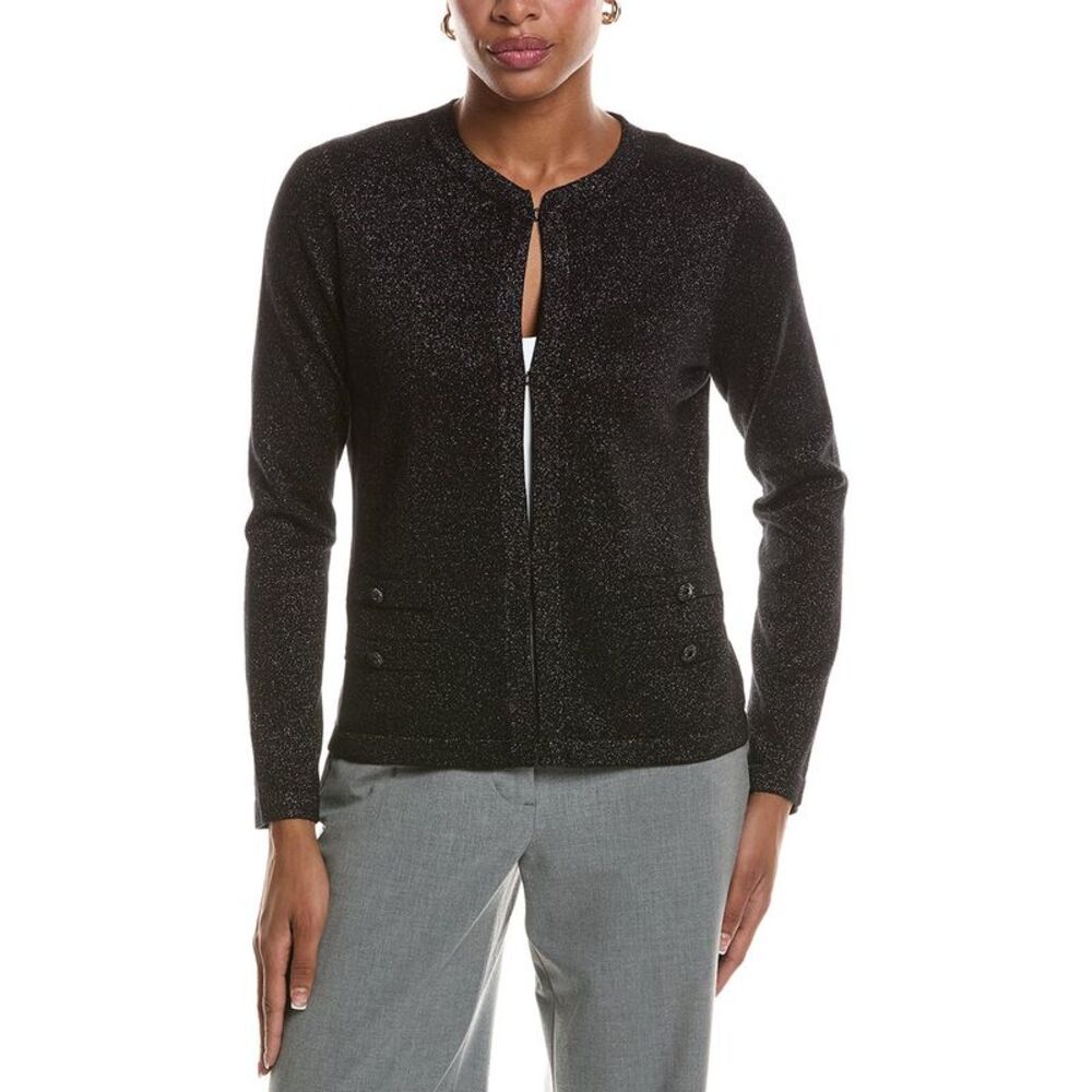 St. John Womens  Knit Cardigan, Black
